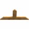 Ekena Millwork Portland Rough Sawn Timber Gable Bracket, Western Red Cedar, 48"W x 22"H x 2"D x 6"F, 11/12 Pitch GBW048X22X0206POR00RWR - alternate 3